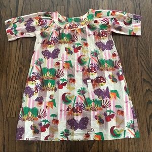 Madras by APC Safari Monkey Print Mini Dress